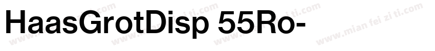 HaasGrotDisp 55Ro字体转换